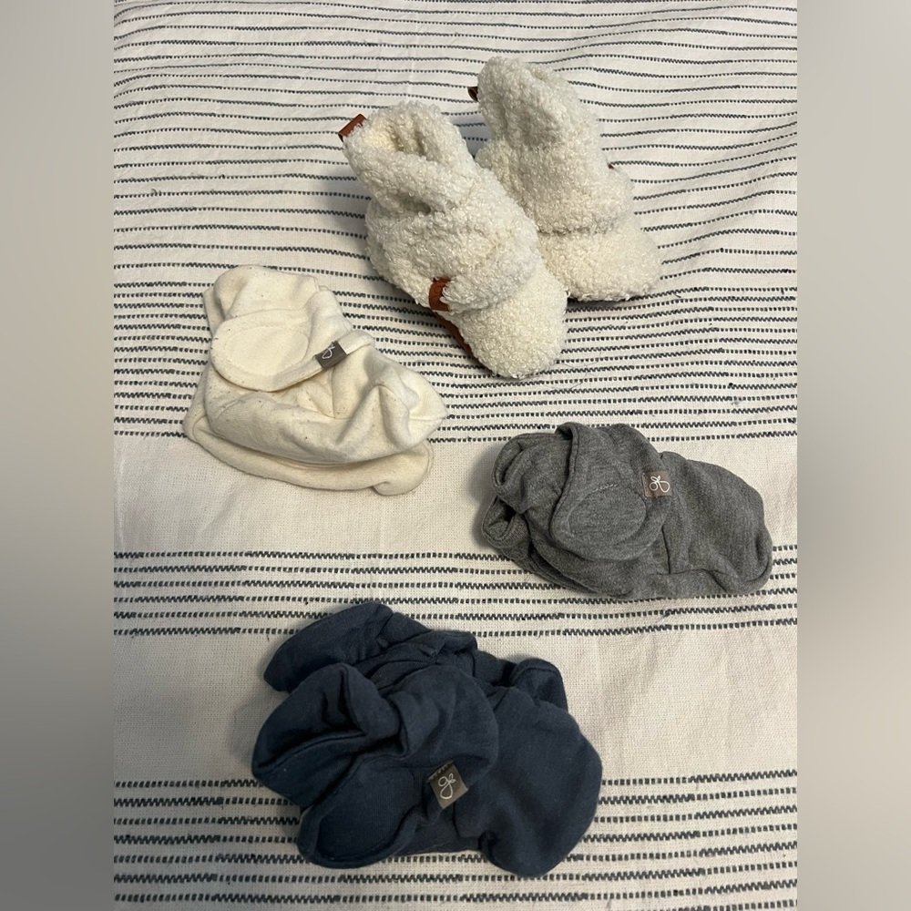 Goumi Stay On Boots, Four (4) Pair Bundle, 3-6 Mo Size